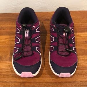Salomon Speedcross Youth Trail Running shoes Sz 4.